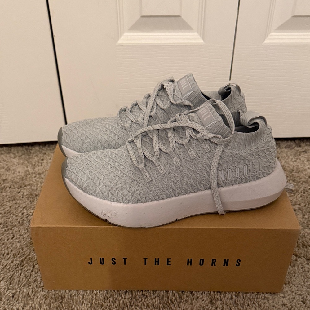NOBULL Light Gray Knit Sneakers